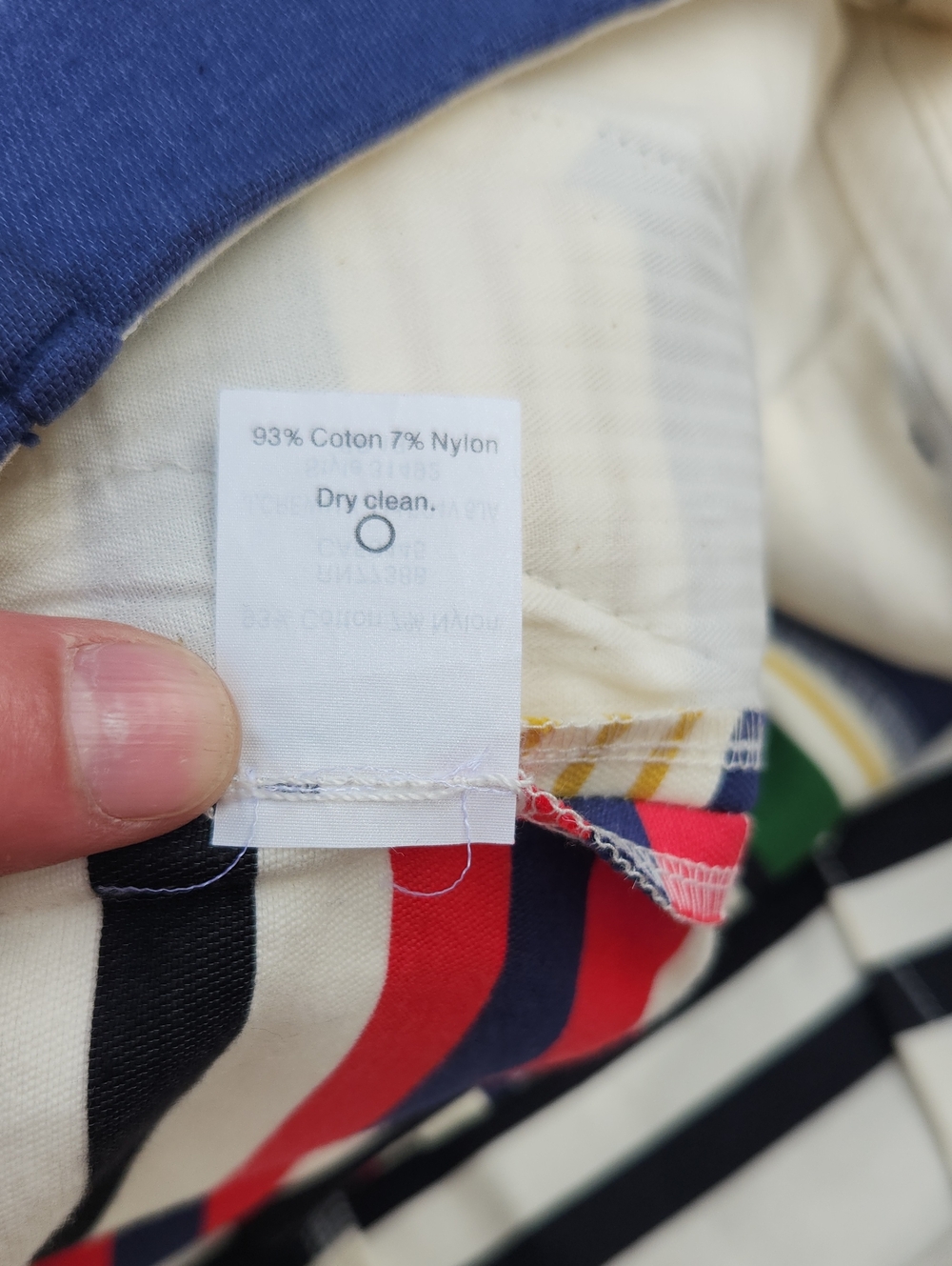 J.Crew Striped A-Line Mini Skirt with Pockets Size 8 - Picture 9 of 9